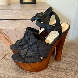 Jessica Simpson Denim/ Wooden Clog